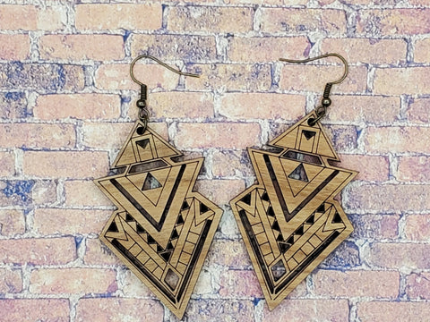 Tribal Arrowhead Earrings