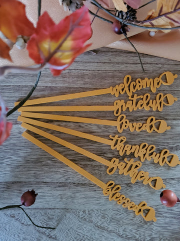 Thanksgiving Drink ID/Stirrers